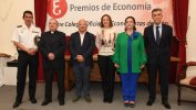 Autoridades asistentes a los actos del Día del Economista y entrega del Premio Leonés en el Extranjero