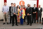 La Decana del Colegio de Economistas de León, Dña. Nuria González Rabanal con los nuevos colegiados