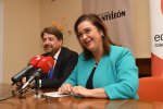 La Decana del Colegio, Nuria González y el Gerente de la Fundación Monteleón, Fernando García Llamas