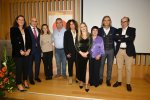 La Decana del Colegio de Economistas de León, Dña. María Díez Revilla con los compañeros Medallistas de Plata 