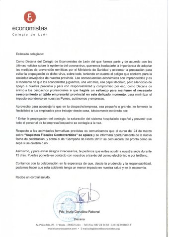 Comunicado Coronavirus